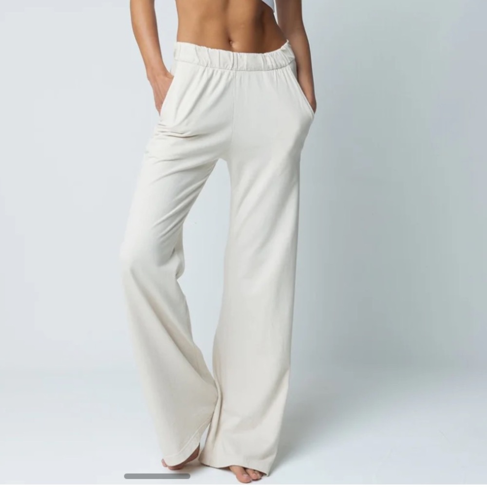Talentless French Terry Lounge Pant in Bone